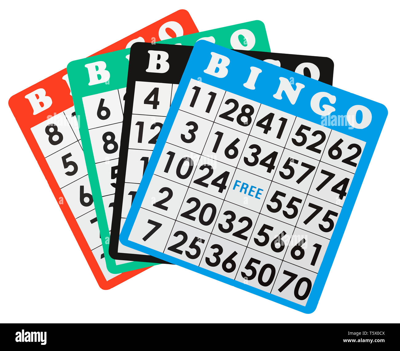 Picture of 4 bingo cards